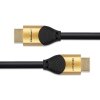 Qoltec Kabel HDMI v2.1 Ultra High Speed 8K | 60Hz | 28AWG | 3m Złoty